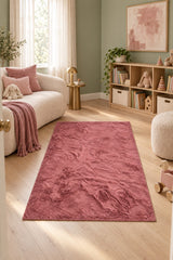 Soft Plush Modern Area Rug – Dusty Rose in a nursery