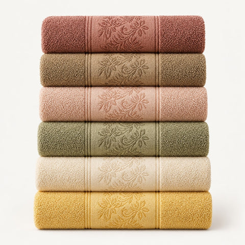 Solid Cotton Hand Towel Set of 6
