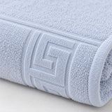 Solid Cotton Hand Towel Set of 6 – Blue – texture close-up