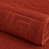 Solid Cotton Hand Towel Set of 6 – Honey – texture close-up
