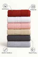 Solid Cotton Hand Towel Set of 6 – Honey – features