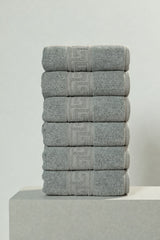 Solid Cotton Hand Towel Set of 6 – Mint
