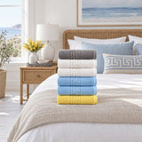 Solid Cotton Hand Towel Set of 6 – Multicolor in a bedroom