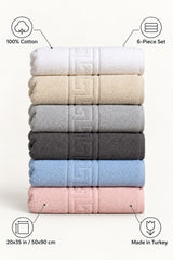 Solid Cotton Hand Towel Set of 6 – Multicolor – features