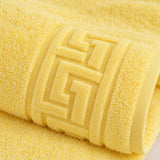 Solid Cotton Hand Towel Set of 6 – White, Cream, Charcoal, Blush, Blue – texture close-up
