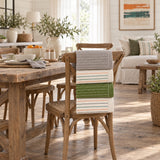 Solid Cotton Kitchen Towel Set of 4 – Cream in a dining room