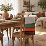 Solid Cotton Kitchen Towel Set of 4 – Multicolor in a dining room