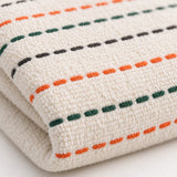 Solid Cotton Kitchen Towel Set of 4 – Orange – texture close-up