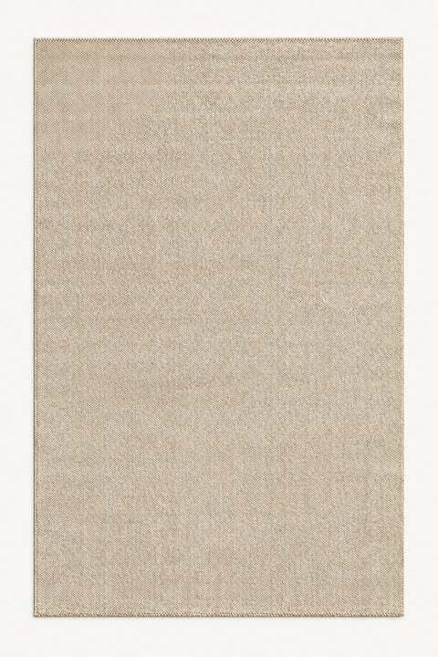 Solid Modern Area Rug – Beige