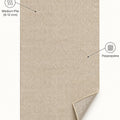 Solid Modern Area Rug – Beige – features