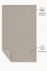 Solid Modern Area Rug – Brown – features
