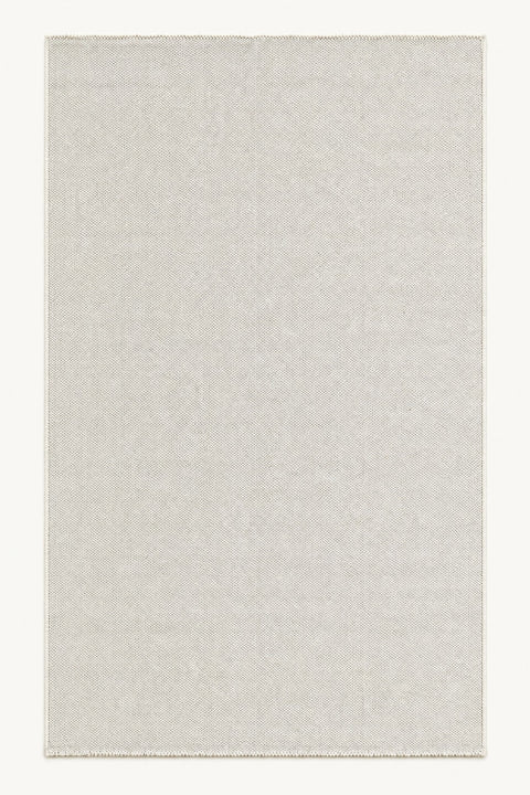 Solid Modern Area Rug – Cream