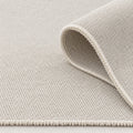 Solid Modern Area Rug – Cream – texture close-up