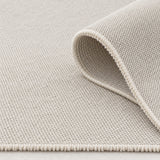 Solid Modern Area Rug – Cream – texture close-up