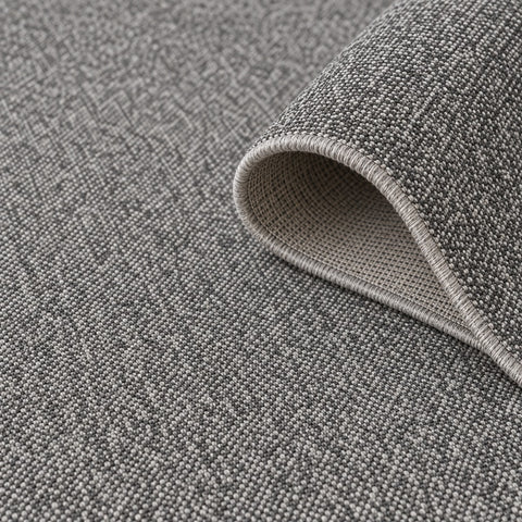 Solid Modern Area Rug – Gray – texture close-up