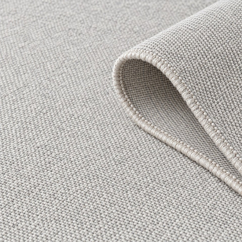Solid Modern Area Rug – Light Gray – texture close-up