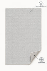 Solid Modern Area Rug – Light Gray – features