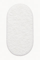 Solid Modern Oval Runner Rug