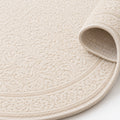 Solid Modern Oval Shag Rug – Brown – texture close-up