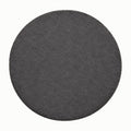 Solid Modern Round Plush Rug – Charcoal