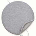 Solid Modern Round Plush Rug – Gray – features
