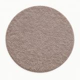 Solid Modern Round Plush Rug – Taupe