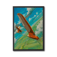 SP-322 Retro Glider Airplane Wall Poster – Retro Aviation Wall Décor