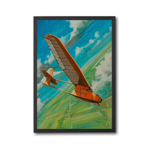 SP-322 Retro Glider Airplane Wall Poster – Retro Aviation Wall Décor
