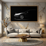 Sports Coupe Photography Modern Wall Art – Dark Minimalist Car Print