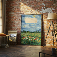 Starry Night Field Aesthetic Wall Print Wall Poster