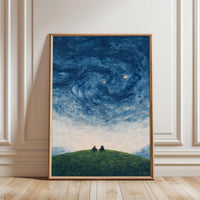 Starry Night Sky Aesthetic Wall Décor Poster Print