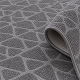 Stone Stripe Modern Runner Rug – texture close-up