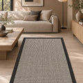 Striped Area Rug in a living room