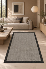 Striped Area Rug in a living room