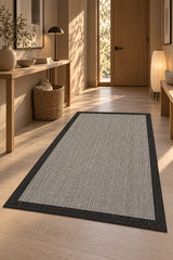Striped Area Rug in a hallway