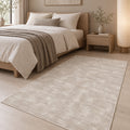 Striped Area Rug in a bedroom