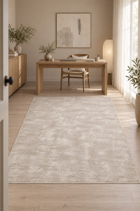 Striped Area Rug in a office
