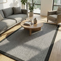 Striped Area Rug in a living room