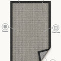 Striped Area Rug – features