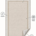 Striped Geometric Area Rug – features