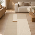 Striped Modern Area Rug in a living room
