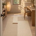Striped Modern Area Rug in a office