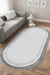 Striped Modern Area Rug in a living room