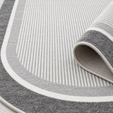 Striped Modern Area Rug – texture close-up