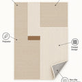 Striped Modern Area Rug – features