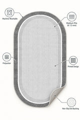 Striped Modern Area Rug – features