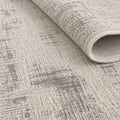 Striped Modern Area Rug – Gray – texture close-up