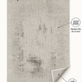 Striped Modern Area Rug – Gray – features