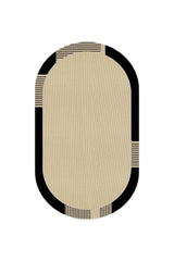 Striped Modern Kitchen Rug – Beige