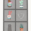 Striped Modern Kitchen Rug – Gray